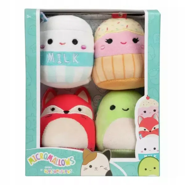 SQUISHMALLOWS MICROMALLOWS 4PACK MASKOTKI 6CM zdjęcie 1