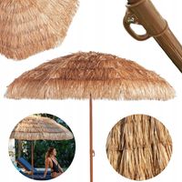 Hawajski parasol ogrodowy z oświetleniem LED