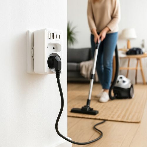 ROZGAŁĘŹNIK ELEKTRYCZNY 2 GNIAZDA ZŁODZIEJKA ŁADOWARKA 2x USB-C 2xUSB VAYOX na Arena.pl