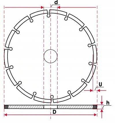 tarcza diamentowa 230x22,2x10mm cata na Arena.pl