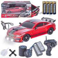 Auto Drift DUZY Samochód ZDALNIE STEROWANY na PILOTA 2.4Gz RC LED DYM 4x4