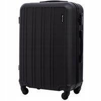 Walizka XL czarna na 4 kółkach średnia twarda zamek szyfrowy Wizzair