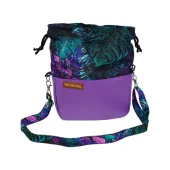 Sakiewka Torebka Ciemny Fiolet - Motyw Dżungli