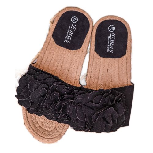 Czarne Klapki Espadryle r.37 na Arena.pl