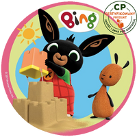 Opłatek na tort Królik Bing