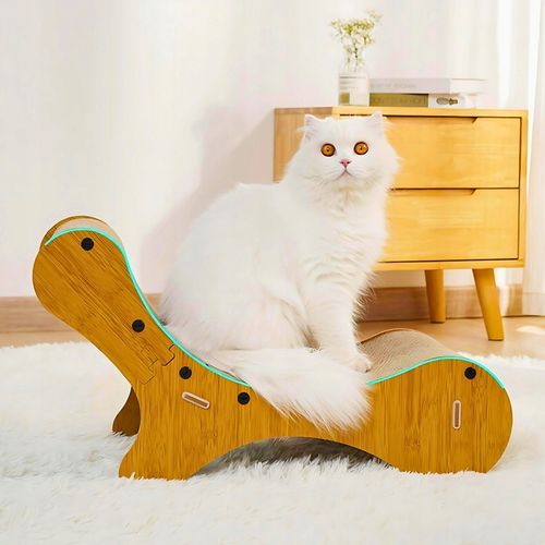 DRAPAK DLA KOTA LEŻAK LEGOWISKO TEKTUROWY KARTONOWY DUŻY NOWOCZESNY ZABAWKA na Arena.pl