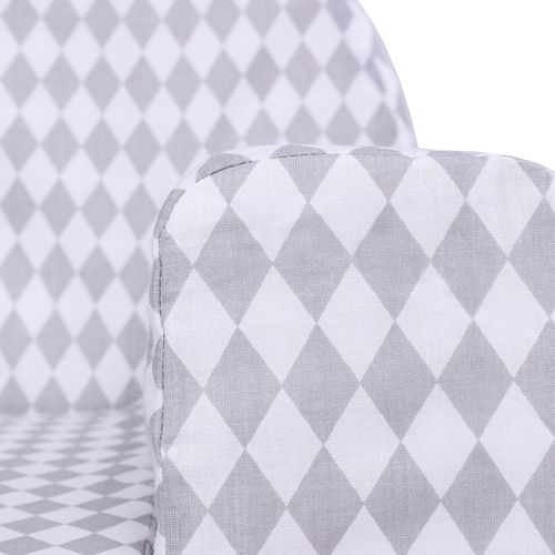 LULANDO Sofa Classic, Romby Szaro-Białe na Arena.pl