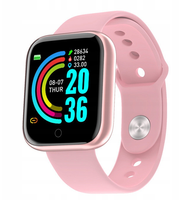 Smartwatch smartband męski damski uniwersalny zegarek sportowy L18s różowy