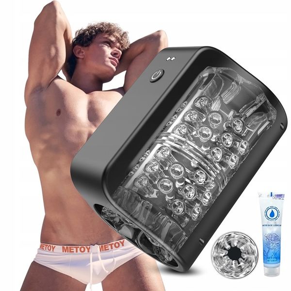 męski automatyczny masturbator posuwisty 7 funkcjami obracania i wkładania zdjęcie 1