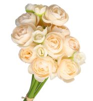 BUKIET PEŁNIK JASKRY SZTUCZNE KWIATY 29 CM 6 GAŁ PEONIA PIWONIA