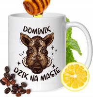 Kubek Dla Dominika Kolegi Przyjaciela Męża Z Nadrukiem Prezent Biały 330Ml