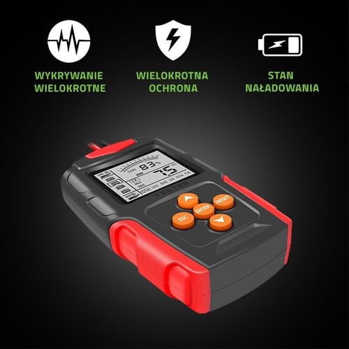 Qoltec Cyfrowy tester akumulatora z LCD 12V 24V 3Ah-200Ah na Arena.pl