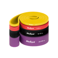 Zestaw 4 gum do ćwiczeń power band taśmy oporowe treningowe fitness Rebel