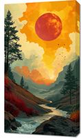 Obraz 50x90cm Dzika Rzeka Zmierzchem