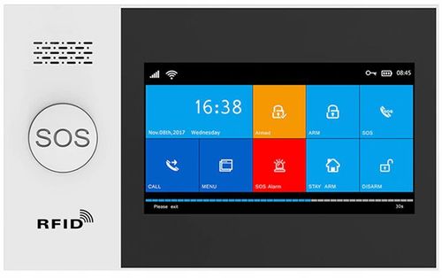BEZPRZEWODOWY ALARM LCD GSM APP SYRENY WIFI TUYA na Arena.pl