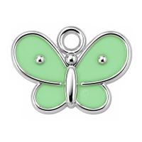 Zawieszka emaliowana mini MOTYL motylek 11x15mm miętowy 1szt.