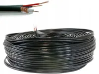 Przewód kabel koncentryczny do kamer monitoringu CCTV z zasilaniem 100m