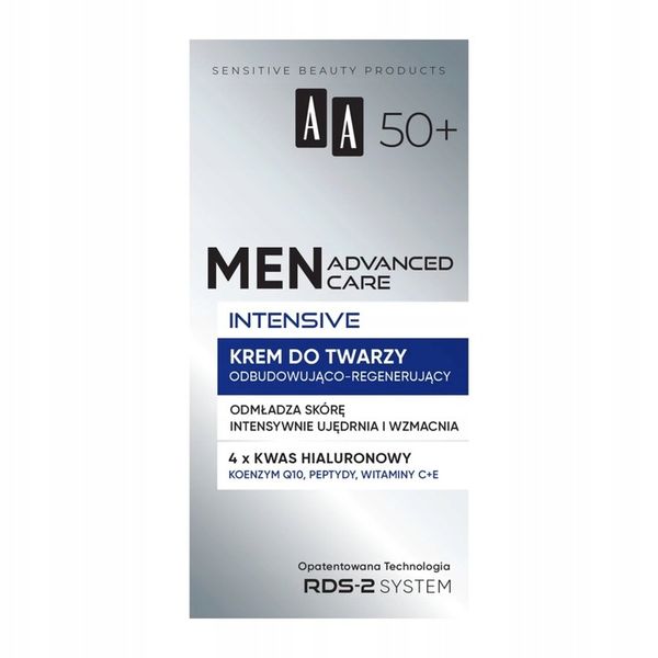 AA MEN ADVANCED CARE INTENSIVE 50+ krem do twarzy zdjęcie 4