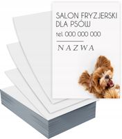 Ulotki A6 5000 szt firmowe SALON FRYZJERSKI DLA PSÓW + PROJEKT GRATIS