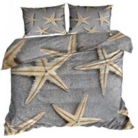 Pościel 3D bawełna satyna 160x200cm MUSZLE