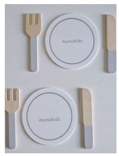 Drewniany Zestaw Piknikowy Dla Dzieci Nunukids Piknik Torba Mata Akcesoria na Arena.pl