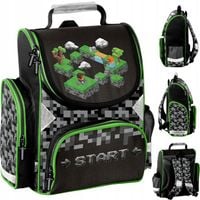 TORNISTER PLECAK SZKOLNY DO 1 KLASY PIKSELE GRA GAME DLA CHŁOPCA