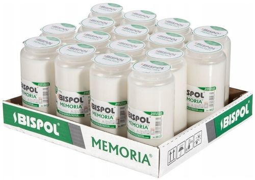 Wkłady do zniczy olejowe całoroczne Bispol 4,5 dnia wysokość 14 cm - 16 szt na Arena.pl