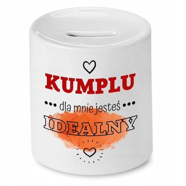 Skarbonka Dla Przyjaciela Dla Mnie Jesteś Idealny Z Nadrukiem Ze Zdjęciem zdjęcie 1