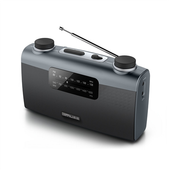 Muse | Przenośne radio | M-058R | AUX in | Czarny