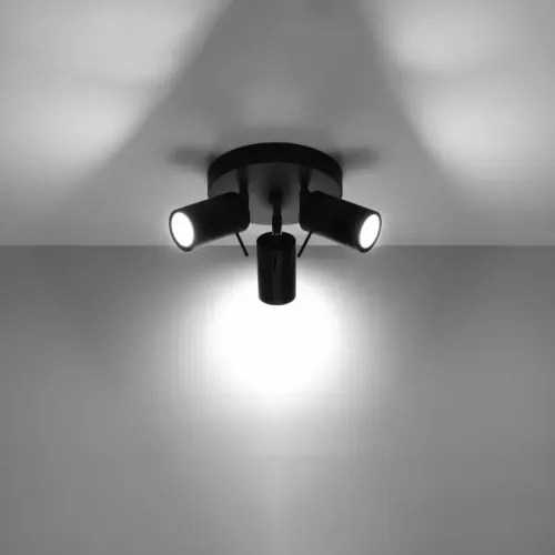 Plafon RING 3P czarny na Arena.pl