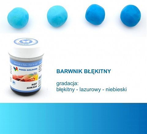 BARWNIK SPOŻYWCZY W ŻELU - 35g - BŁĘKITNY na Arena.pl