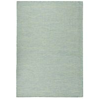 Dywan zewnętrzny o płaskim splocie, 160x230 cm, turkusowy