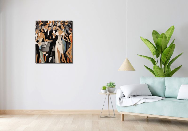 Obraz 60x70cm Bal w Art Deco zdjęcie 2