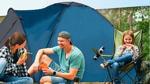 Namiot IGLO kempingowy z przedsionkiem trzyosobowy moskitiera WODOODPORNY na Arena.pl