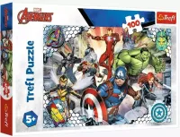 Puzzle dla dzieci z motywem Marvel Sławni Avengers - Trefl 100 elementów