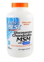 DOCTOR'S BEST Glukozamina + Chondroityna + MSM (360 kaps.)