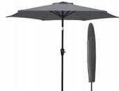 Parasol ogrodowy ORLANDO 300 cm ciemnoszary regulowany