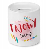 Skarbonka Dla Elektryka Idealny Imieniny Prezent Z Nadrukiem Ze Zdjęciem