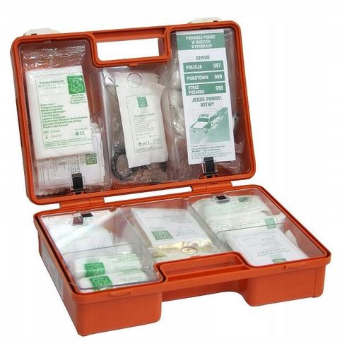 Apteczka K15 przemysłowa z wieszakiem + ustnik na Arena.pl