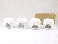 kominek ceramiczny na tea lighty 9 x 8,5cm