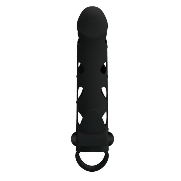 Wibrująca Nakładka Przedłużająca Członka Pretty Love 6" zdjęcie 5