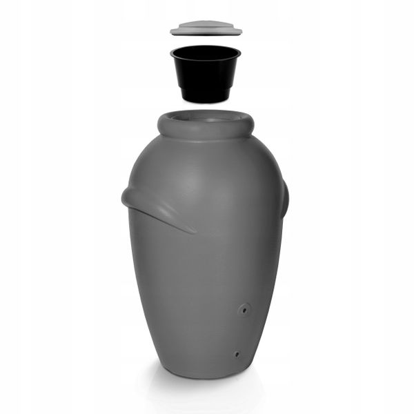 Zbiornik na wodę deszczową AQUACAN 360 l | Grafit, Pojemność: 360 l, Wymiary 72x80x120 cm, Kolor Grafit, Waterform, Prosperplast zdjęcie 1