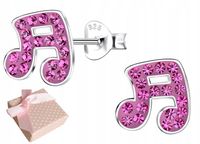 KOLCZYKI SREBRNE DLA DZIEWCZYNKI DZIECI WKRĘTKI SZTYFT SREBRO 925 NUTKI