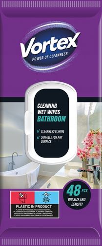 vortex chusteczki nawilżane do łazienki, flip top, 48 sztuk na Arena.pl