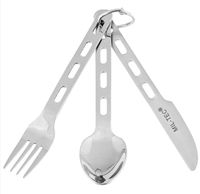 Niezbędnik Mil-Tec 3 części sztućce turystyczne, połączone, stal