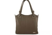 Codzienna duża torebka damska - Beżowa ciemna