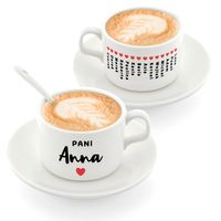 FILIŻANKA SPODEK prezent Mikołajki Zakończenie Roku prezent dla Nauczyciela