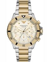 ZEGAREK MĘSKI EMPORIO ARMANI AR11606 Two-Tone Chronograph + BOX