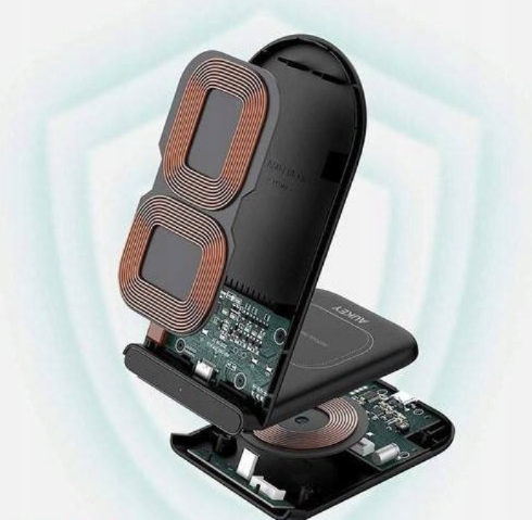 Stacja ładująca Aukey LC-A2 10W 2w1 USB-C QI zdjęcie 4