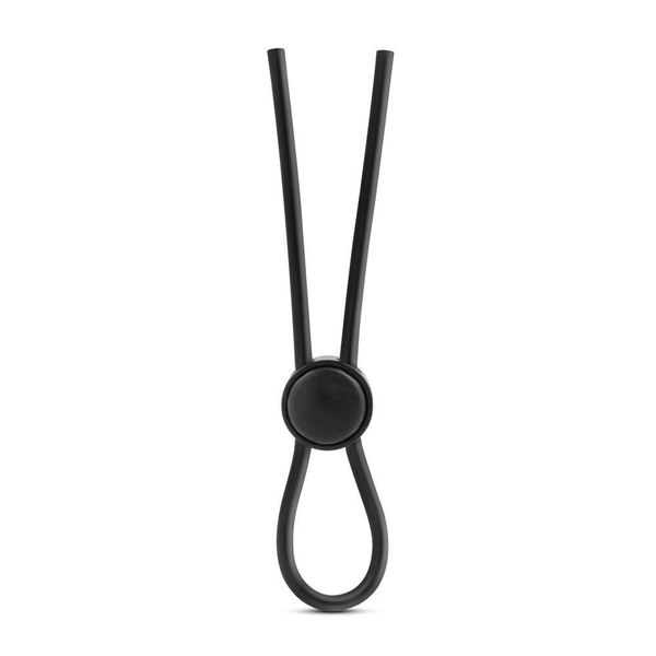 Stay Hard Silicone Loop Cock Ring Black zdjęcie 2